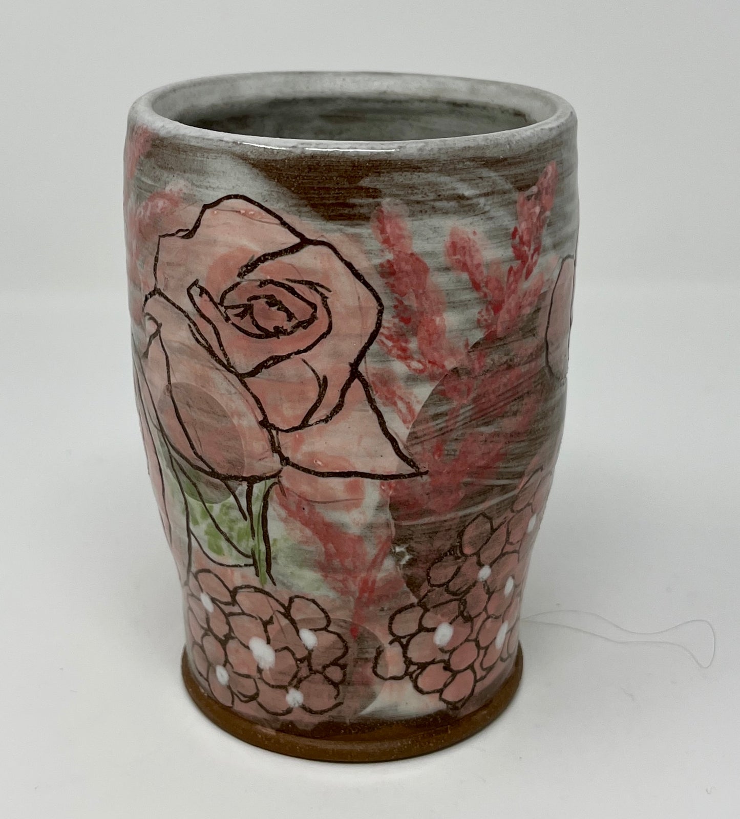 14 oz Tumbler ~ Pink Roses